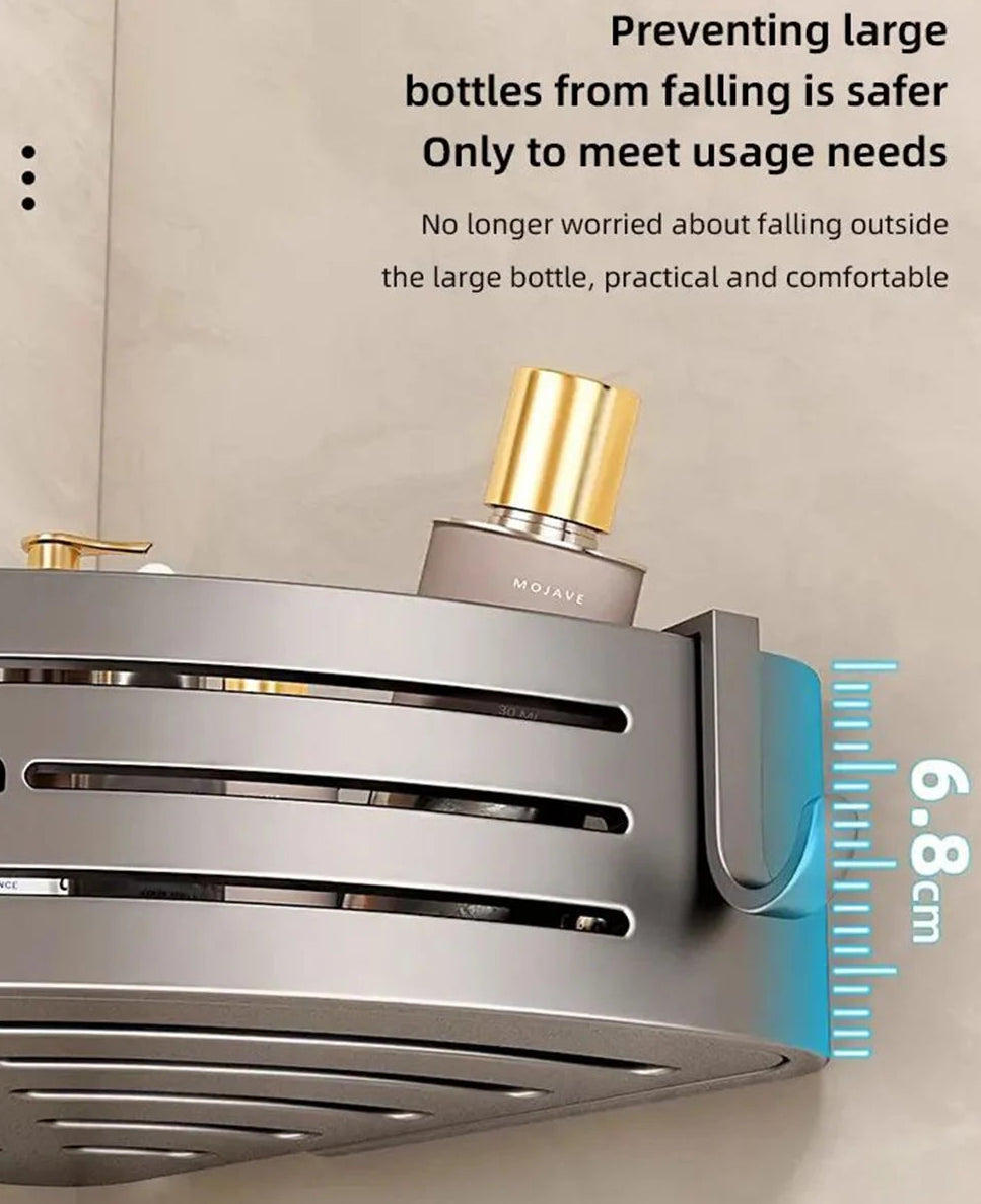 1-2PCS Bathroom Corner Shelves With Plastic Hook Towel Bars