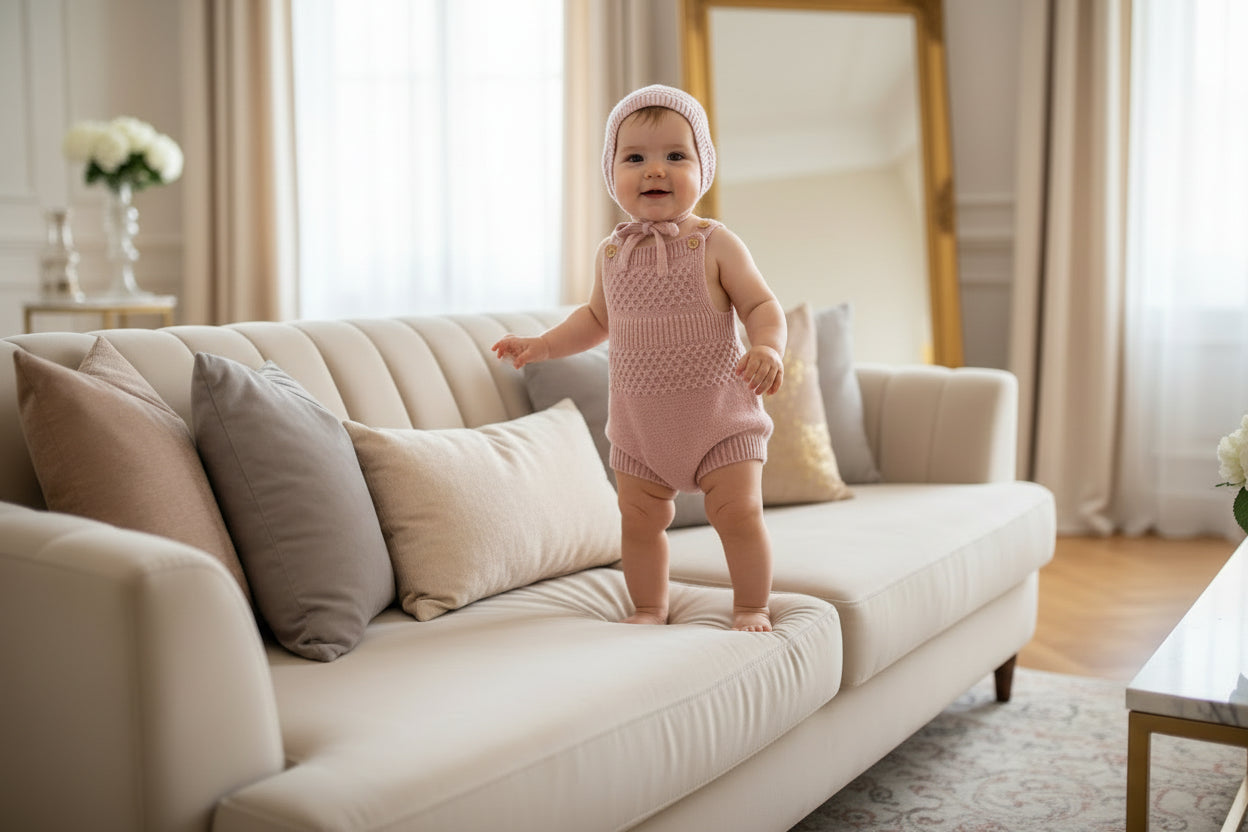 Colorful Simple Design Rompers + Hats