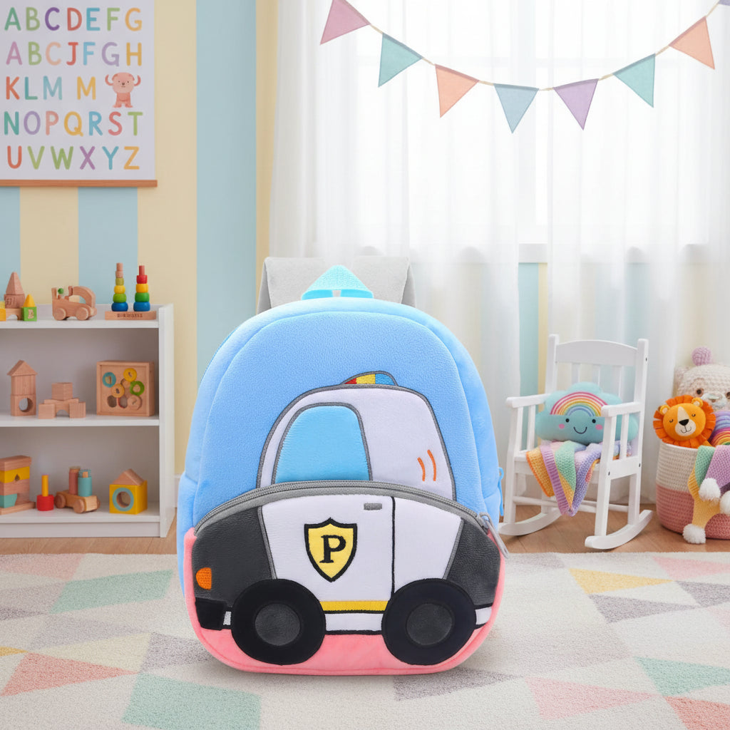 Engineering Vehicles Cartoon Kids Backpacks Bags