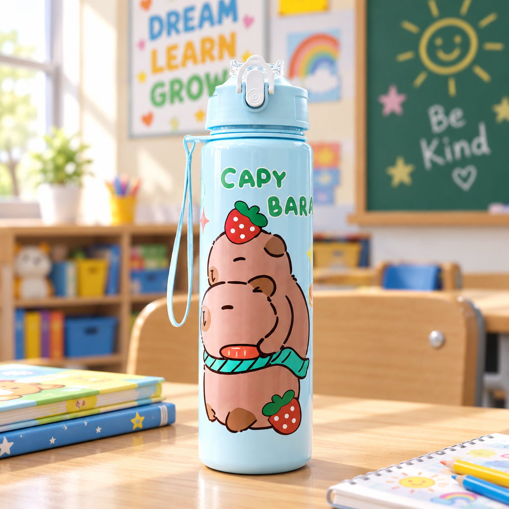 Capy Bara Cartoon Water Bottles
