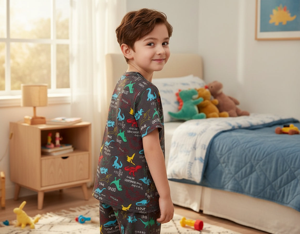 Cute Dinosaur Top and Short for Boy