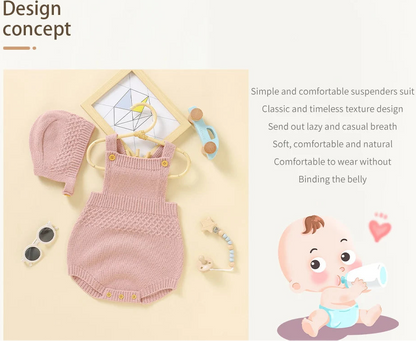Colorful Simple Design Rompers + Hats