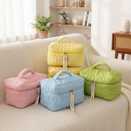 Floral Pattern Cosmetic Toiletry Bags
