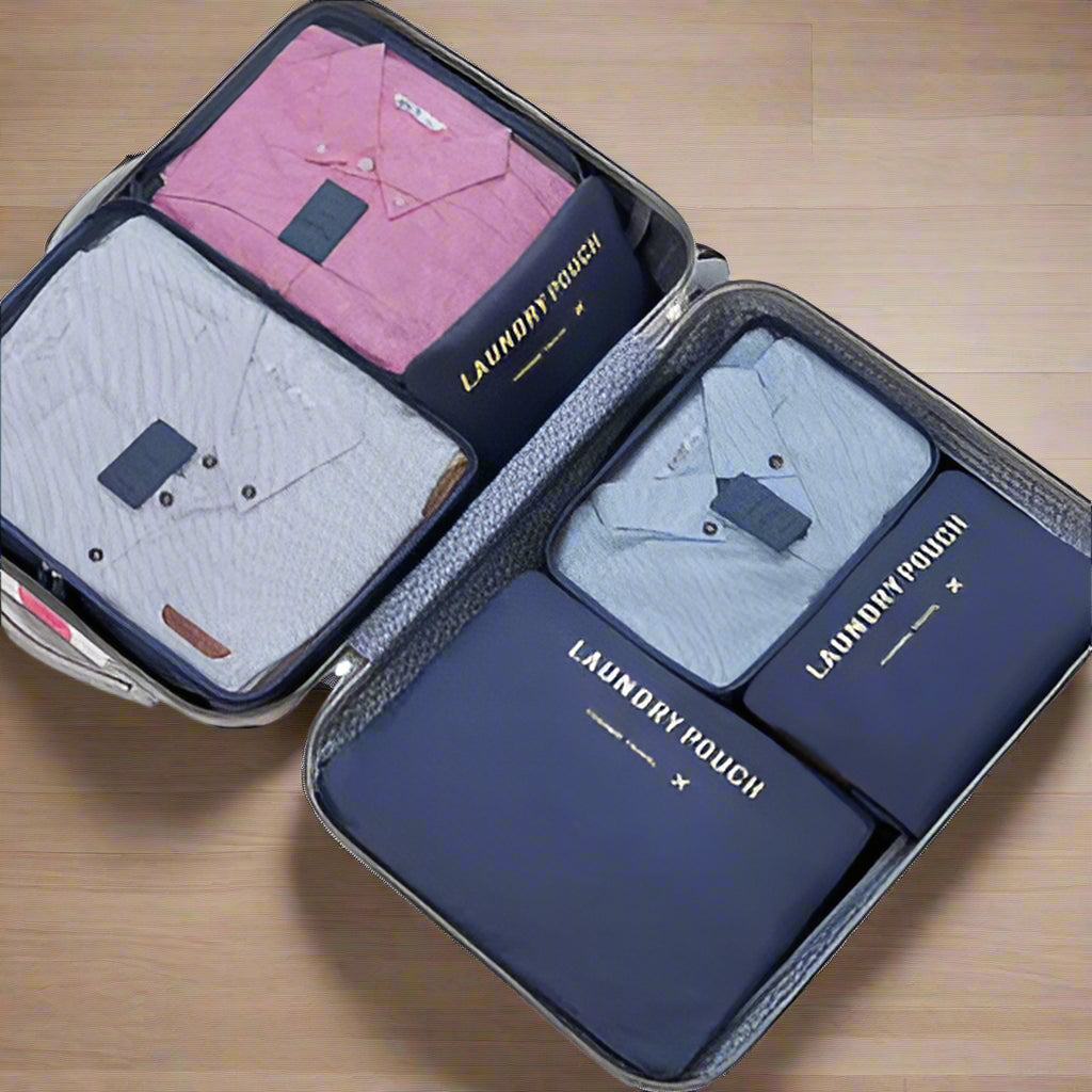 Waterproof Colorful Packing Organizers With Zipper(6Pcs)