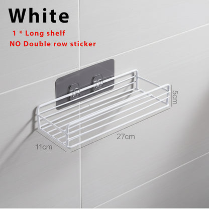 No-Drill Storage Rack Bathroom Shelves