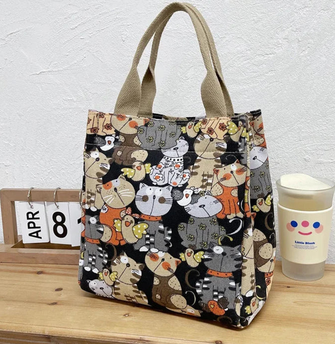Fashionable Cats Pattern Hand Bags