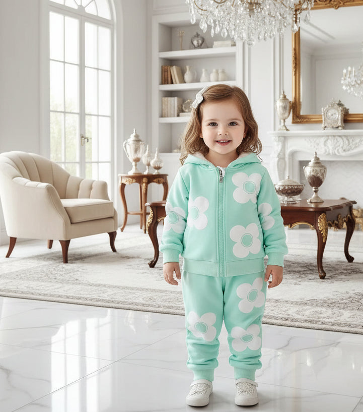 Baby Girl Flowers Jackets + Pants