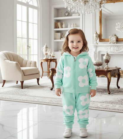 Baby Girl Flowers Jackets + Pants