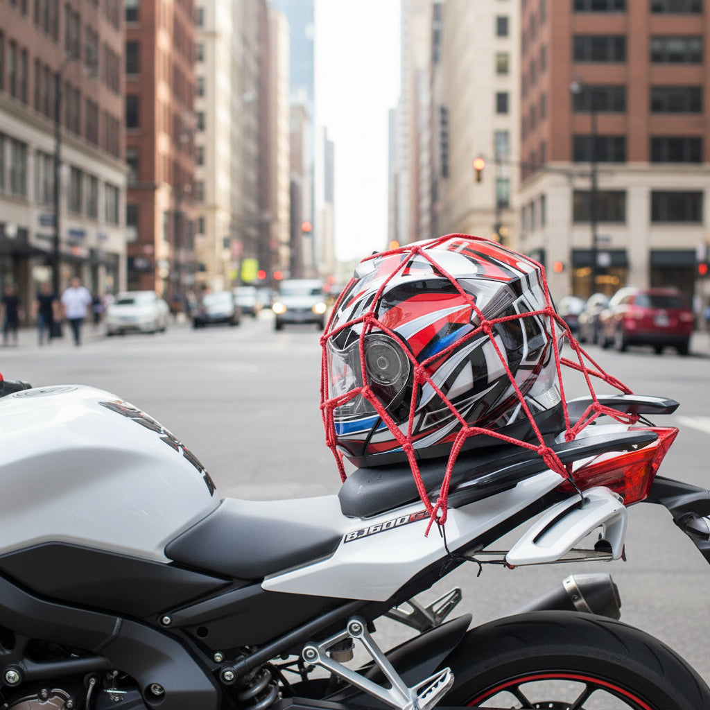 Motorbike/Bicycle Elastic Nets For Helmet Storage