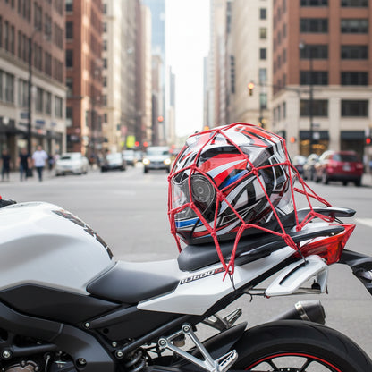 Motorbike/Bicycle Elastic Nets For Helmet Storage