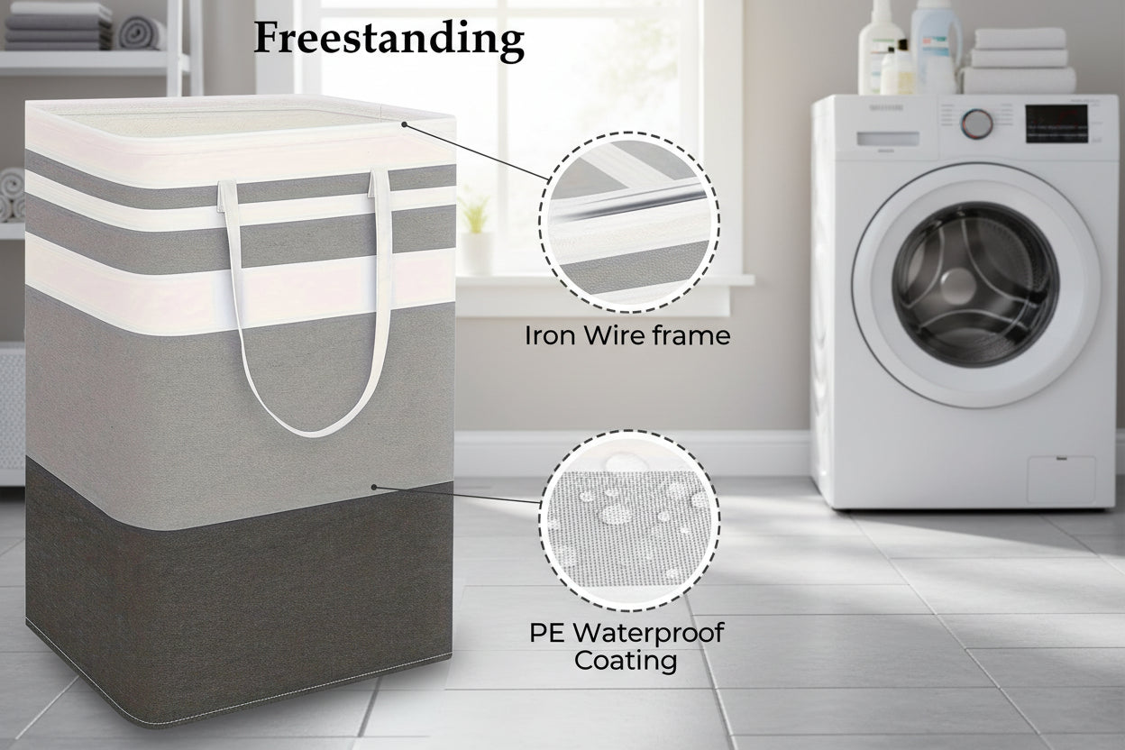 75L Durable Laundry Baskets With Handles