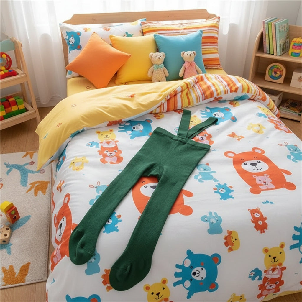 Unisex Casual Tights For Babies With Shoulder Straps