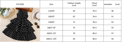 Robes à pois colorées pour filles