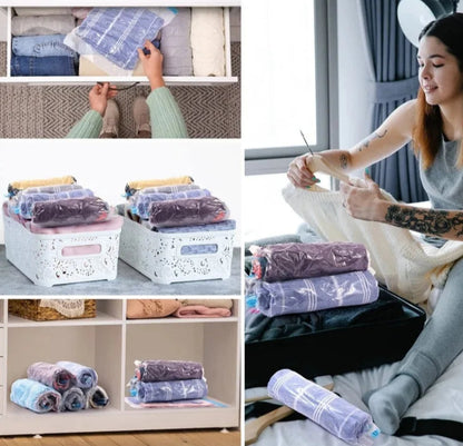 أكياس تخزين مضغوطة بتفريغ الهواء