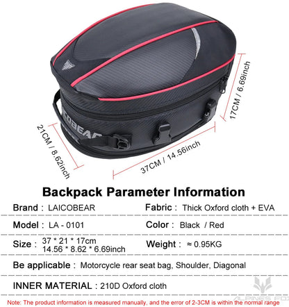 Waterproof Back Seat Storage Bags For Motorcycle