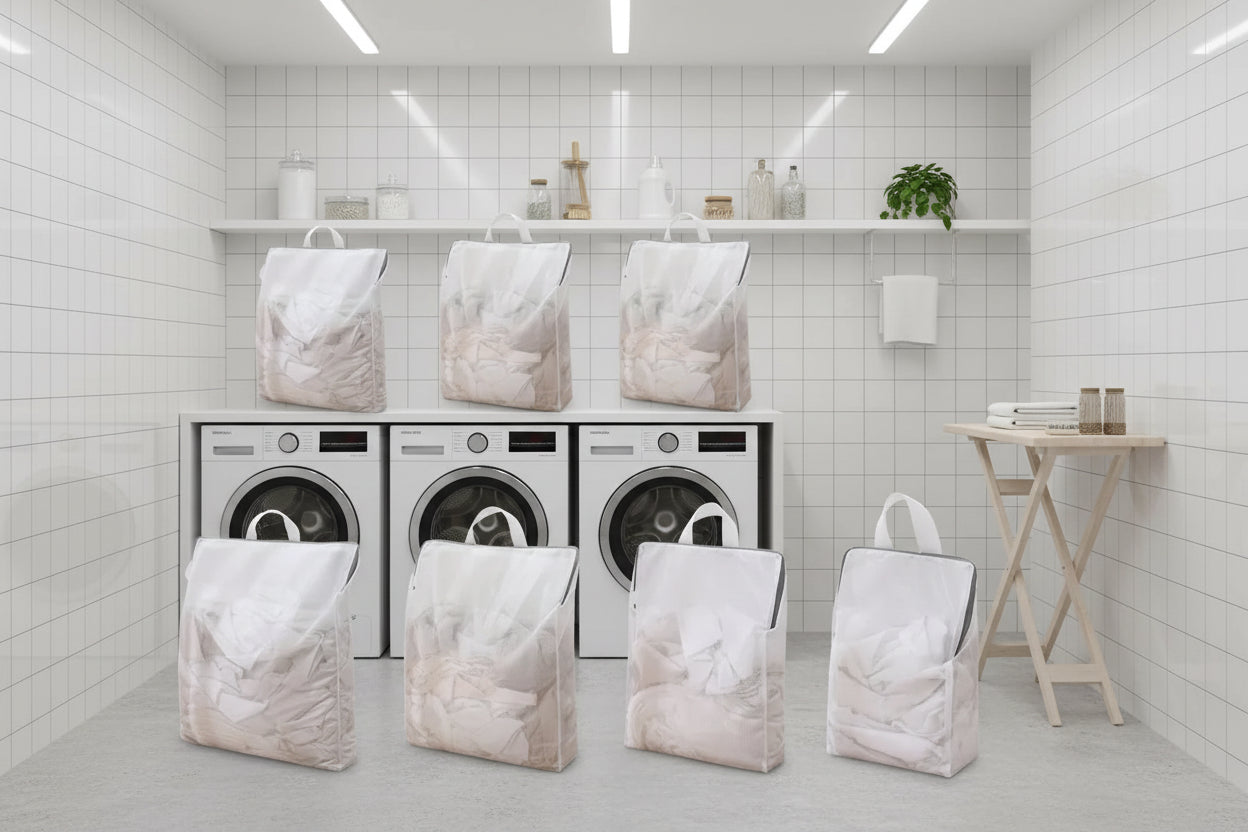 Mesh Polyester Hand Laundry Baskets