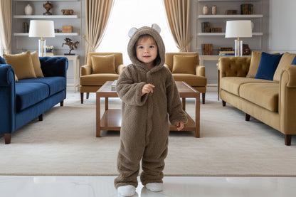 Bear Style Hooded Rompers