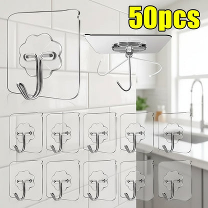Plastic Transparent Robe Hooks