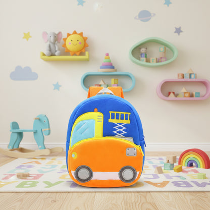 Engineering Vehicles Cartoon Kids Backpacks Bags