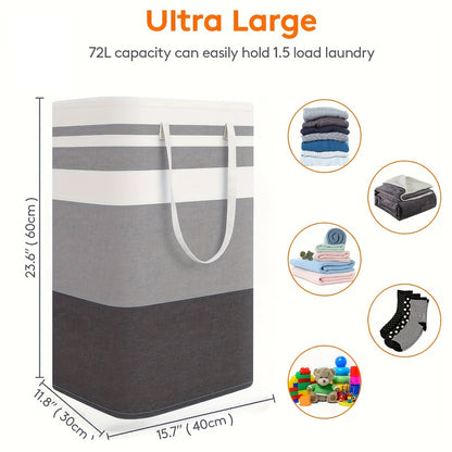 75L Large Capacity Laundry Baskets With Handles