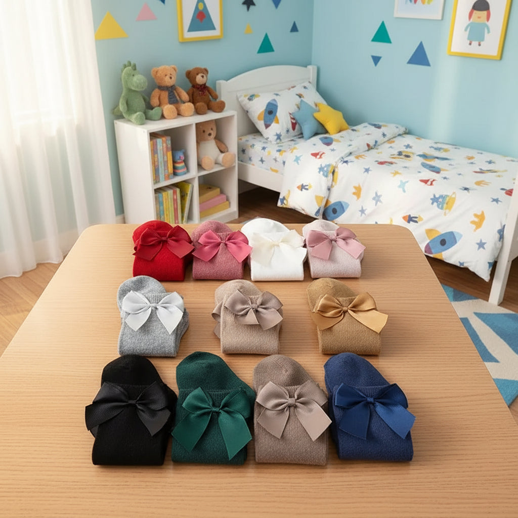 Toddler High Socks With Tie