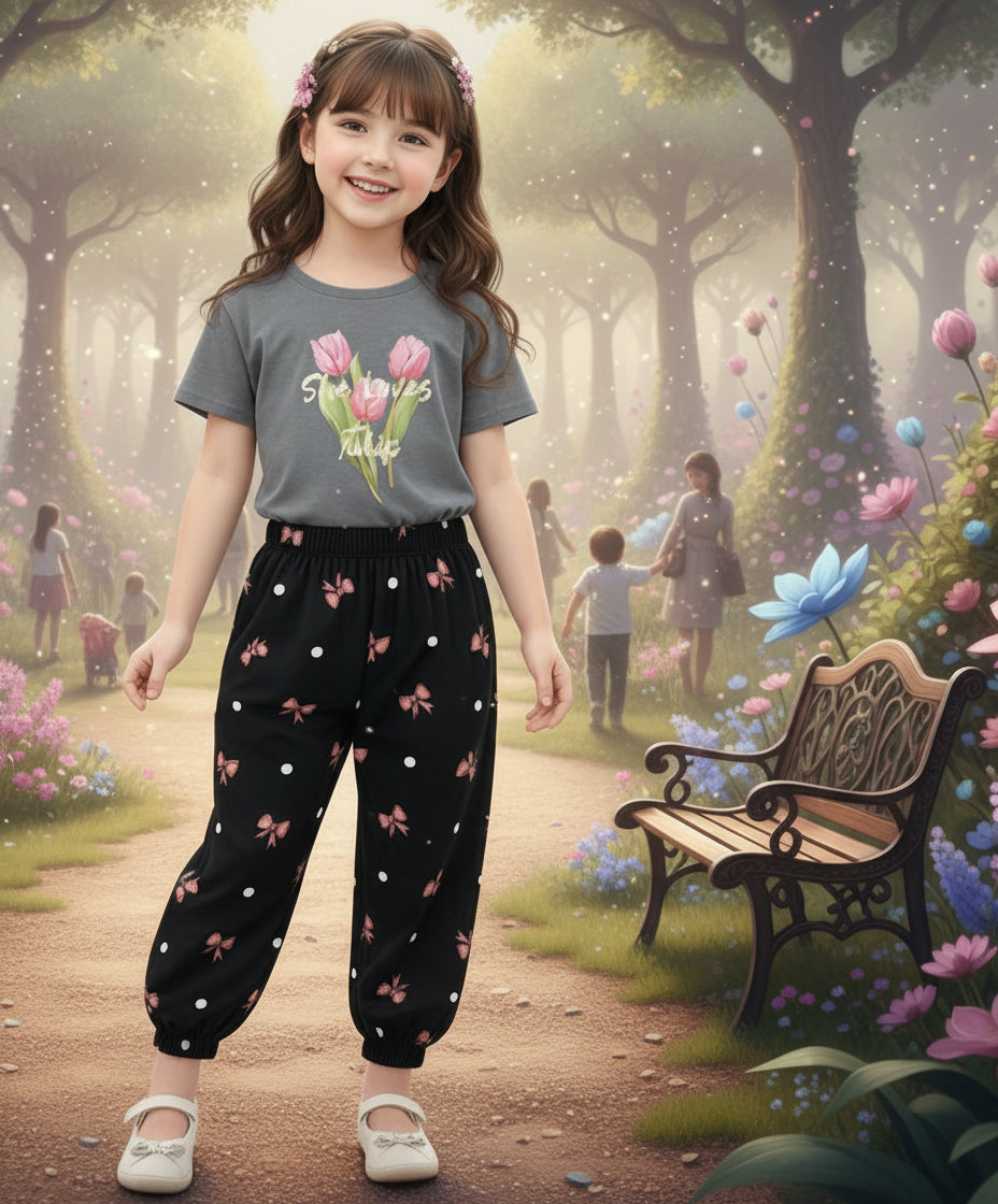 Girl Cute Fashionable Sweatshirts + Pants