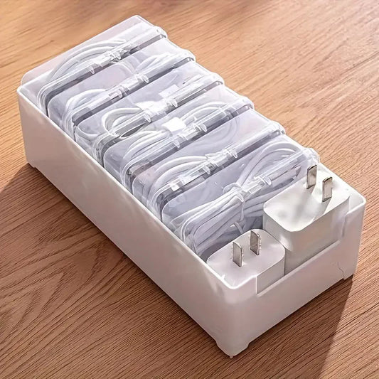 7 Small Cables Organizer Storage Boxes