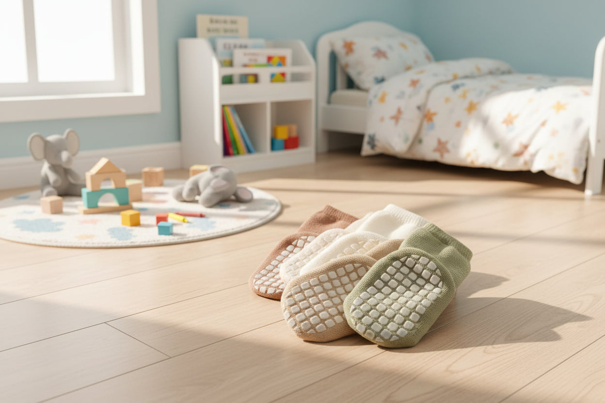 5Prs Mid-Tube Cool Animals Socks With Grips