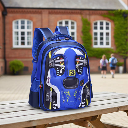 Racer 3D Cars Lightweight Backpacks Bags