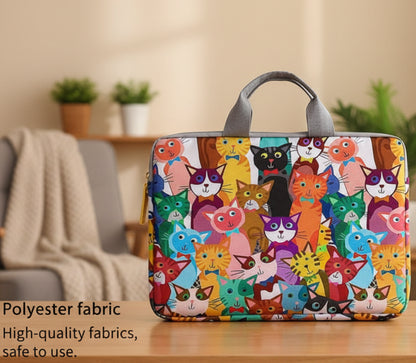 Cartoon Cat Pattern Laptop Bags