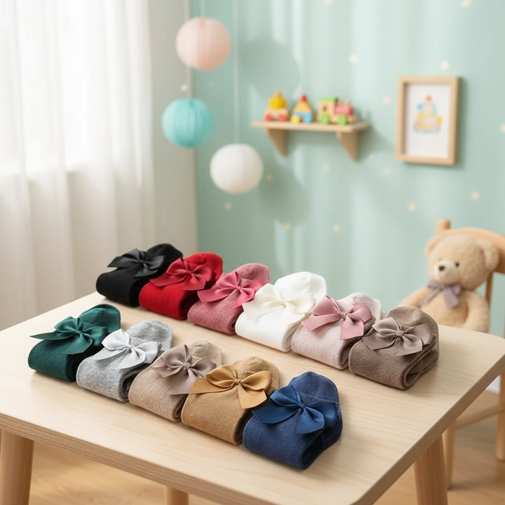 Toddler High Socks With Tie