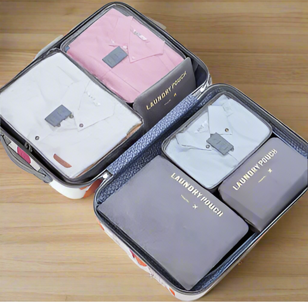 Waterproof Colorful Packing Organizers With Zipper(6Pcs)