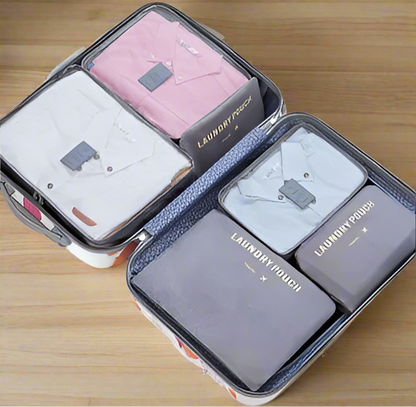 Waterproof Colorful Packing Organizers With Zipper(6Pcs)