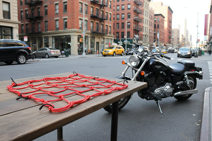 Motorbike/Bicycle Elastic Nets For Helmet Storage