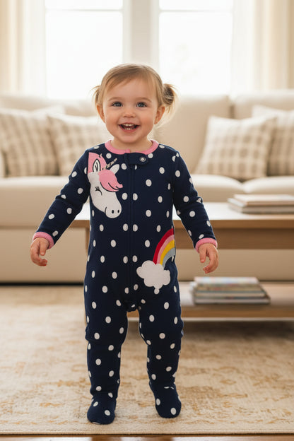 Cute Cotton Long Sleeve Rompers