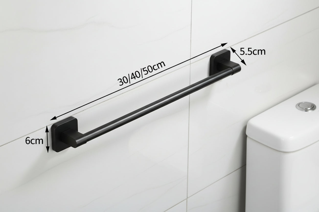 Bathroom Black Aluminum Towel Holders