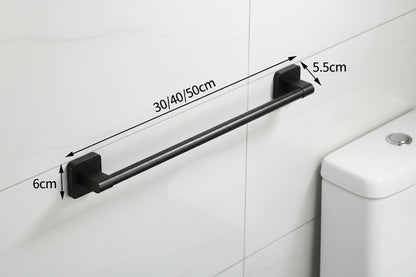 Bathroom Black Aluminum Towel Holders