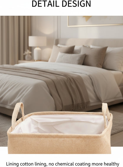 Jute Luxury Large Capacity Laundry Baskets