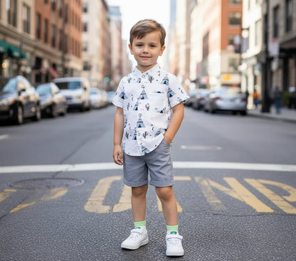 Baby Boy Pyramids Shirt and Short