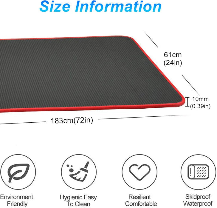 Fitness Tasteless Pilates Workout Gym Mats with Bandage