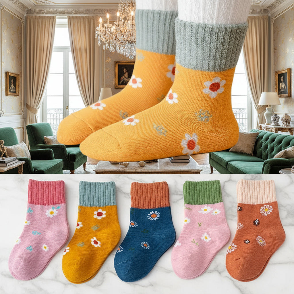 Lot de 5 paires de chaussettes mi-montantes douces et confortables