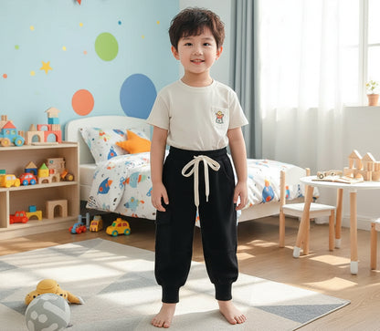 Casual Black/Khaki Kids Pants
