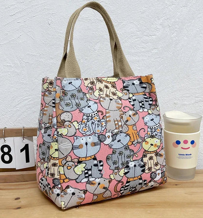 Fashionable Cats Pattern Hand Bags