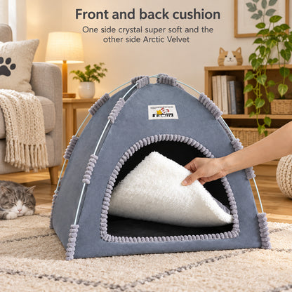 Foldable Breathable Houses for Pets With Cushion