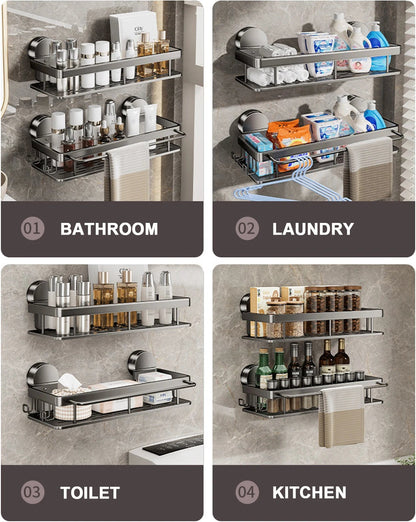 Wall Mounted No Drill Shelves