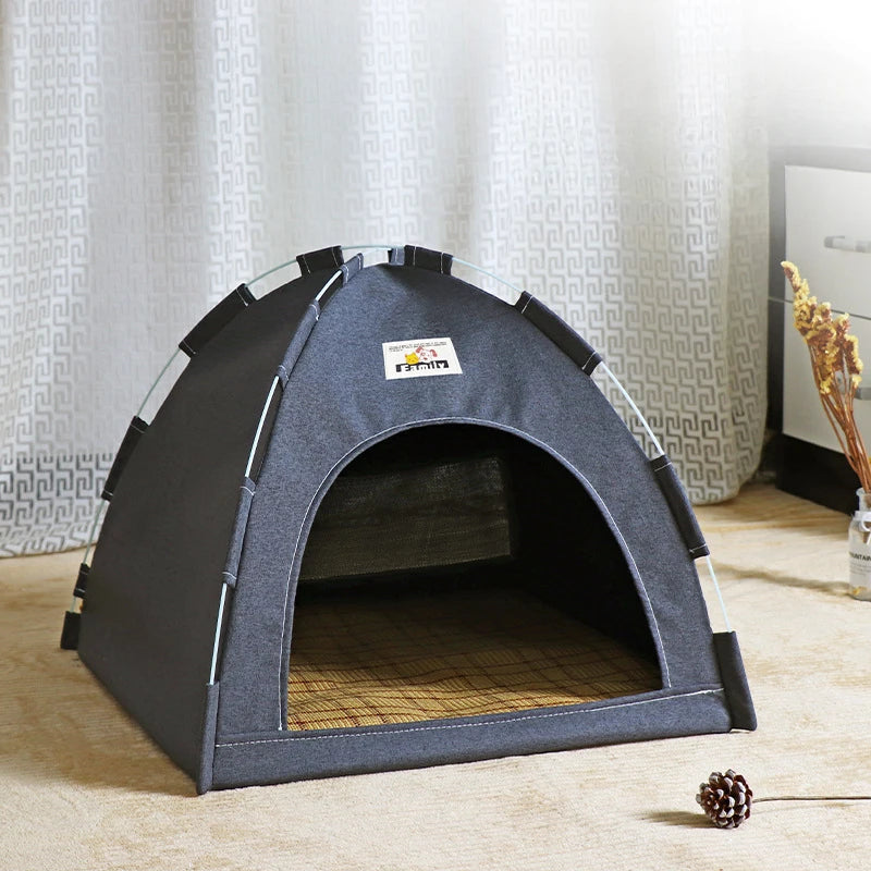 Foldable Breathable Houses for Pets With Cushion