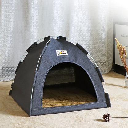 Foldable Breathable Houses for Pets With Cushion