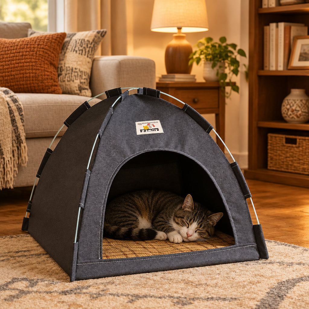 Foldable Breathable Houses for Pets With Cushion