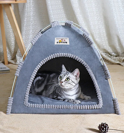 Foldable Breathable Houses for Pets With Cushion