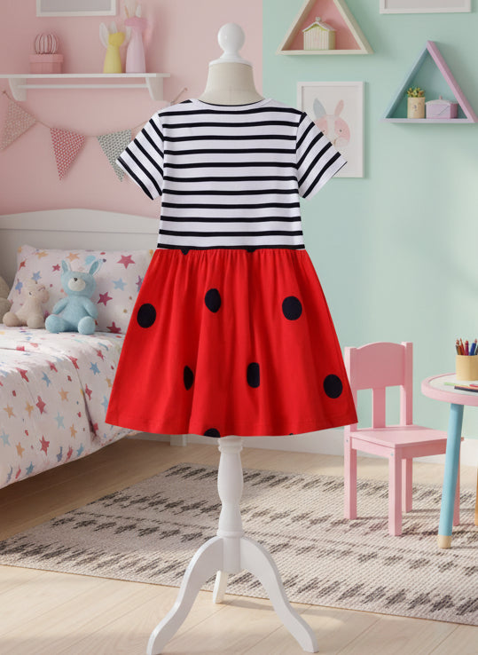 Robes coccinelle/glace/fleurs pour fille